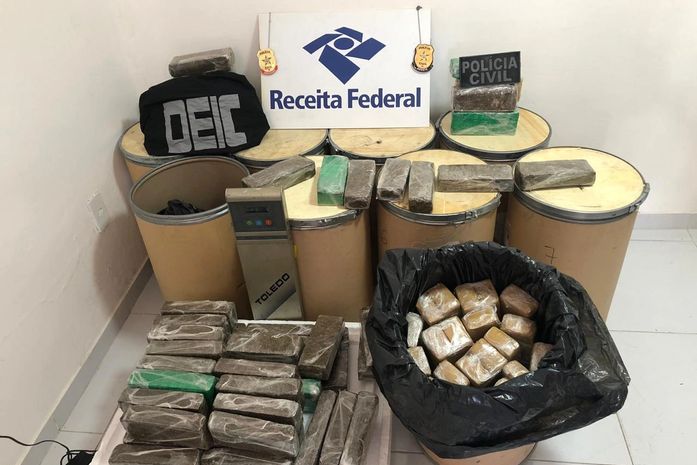 300 kg de maconha em tabletes