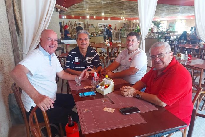 Fernado Murta, Ronaldo da Paz, Anderson Dantas e Raimundo Jorge durante reunião nesta quarta, 26 em Maceió