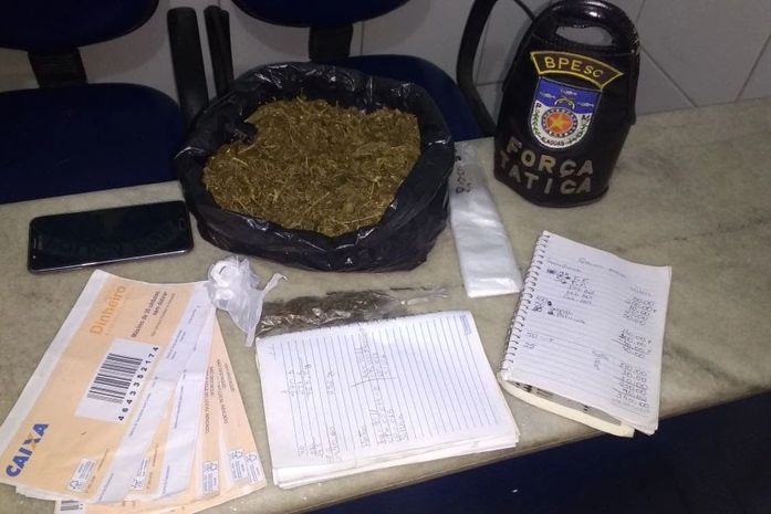 Material apreendido durante a operação
