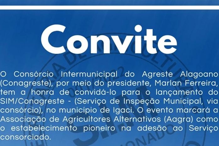 Conagreste lança, neste sábado (23), 1º Serviço de Inspeção Municipal via Consórcio de Alagoas