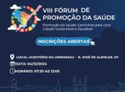 8º Fórum Municipal de Promoção da Saúde está com inscrições abertas