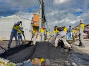 Prefeitura intensifica operação tapa-buracos em diversos pontos de Arapiraca
