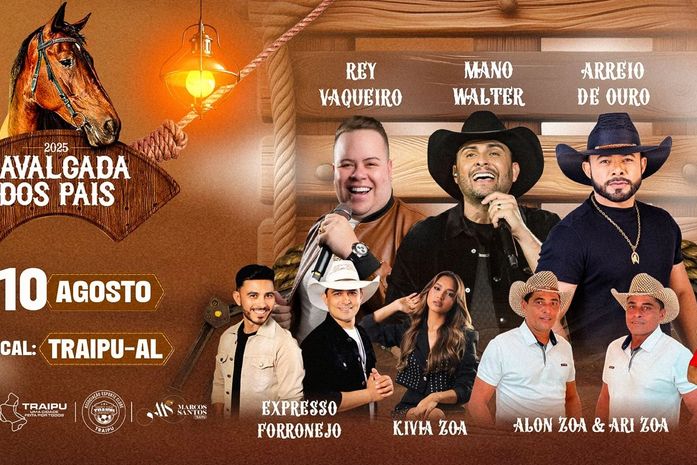 Com sete atrações musicais e sorteios de prêmios, Prefeitura de Traipu lança oficialmente a Cavalgada dos Pais 2025