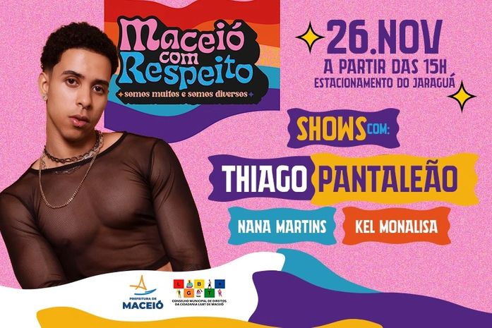 Com show de Thiago Pantaleão, Prefeitura lança programa Maceió com Respeito neste domingo (26)