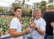 Em manifestação no Vera Arruda, Cabo Bebeto e Caio Bebeto criticam Lula e STF