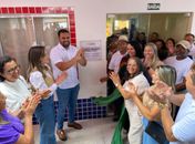Tiago Freitas inicia semana com inauguração de CMEI Antônio Gessé em Piranhas⠀
