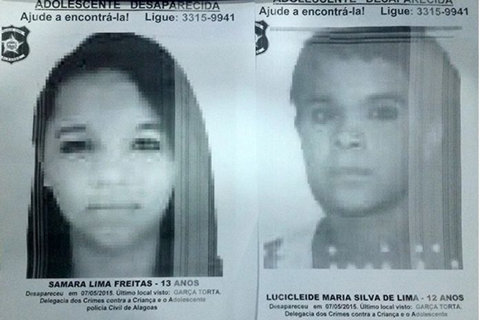 Polícia busca por garotas desaparecidas há três dias