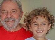 Lula e o neto, Arthur, de 7 anos, que morreu nesta sexta-feira vítima de meningite