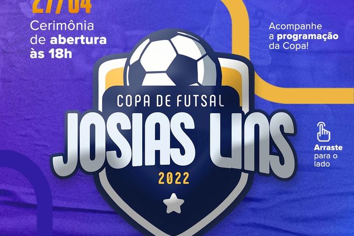 Equipes entram em quadra para a 1ª Copa Josias Lins de Futsal