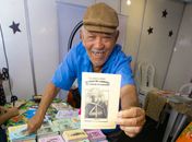 Jorge Calheiros é um mestre na arte do cordel e uma das trações da Bienal do Livro