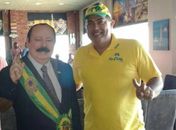 Presidente nacional do PRTB, Levy Fidelix em recente encontro com Adeilson Bezerra  tratando de eleição 2018