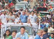 Presidente da Câmara de Santana do Mundaú participa de carreata em apoio a Rodrigo Valença, Breno Albuquerque e Collor
