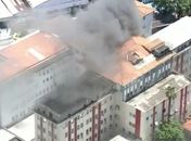 Paciente com Covid morre durante transferência após fogo em hospital