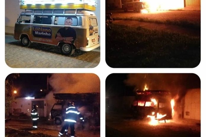 Veículo pegou fogo nessa quinta-feira (30) em Maceió