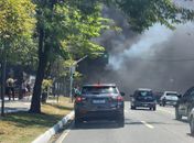 Funcionários do Hospital Veredas realizam ato contra salários atrasados na Av. Fernandes Lima