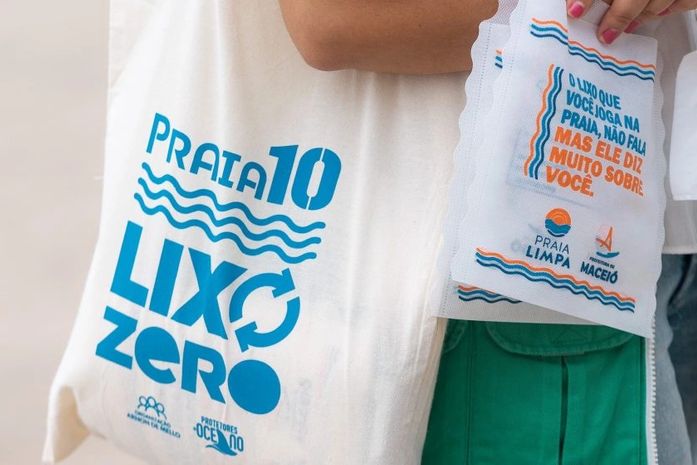 Desenvolvimento Sustentável participa do Projeto Praia 10 Lixo Zero, na Ponta Verde