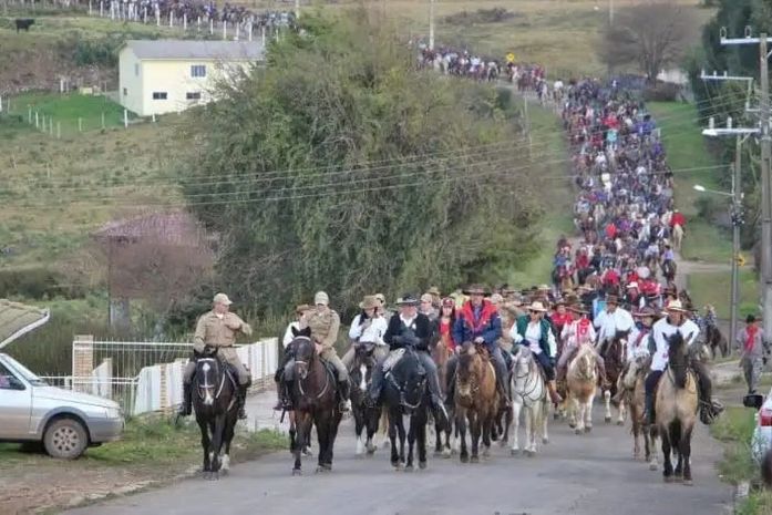 Registro fotográfico do avento passado, onde a Cavalgada proporcionou grande momento de descontração e entretenimento