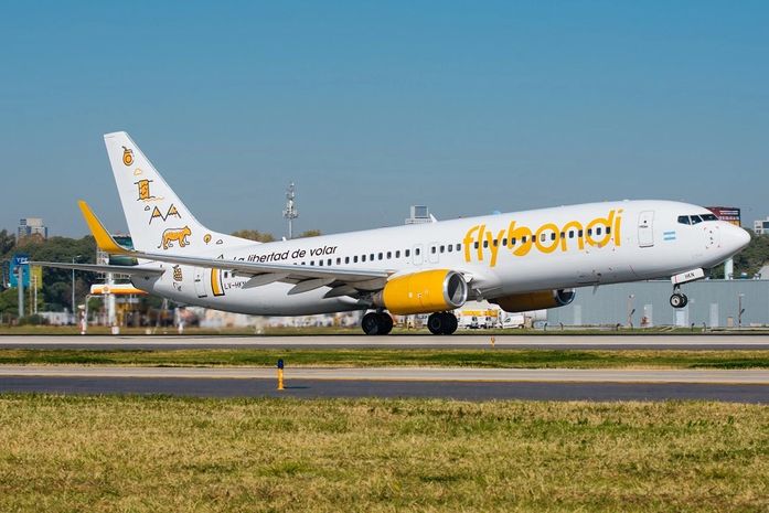 Companhia Flybondi com sede na Argentina