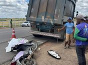 Motociclista morre após ser atingido por caminhão caçamba na AL-110, em Arapiraca