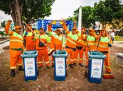 Agentes de limpeza recolheram mais de 120 toneladas de resíduos no Carnaval