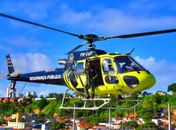 Helicóptero da PM faz buscas em Palmeira para localizar sequestrador de adolescente