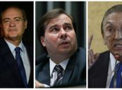 Renan Calheiros, Rodrigo Maia e Edison Lobão