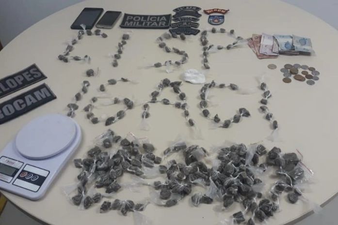 Jovens são presos em flagrante comercializando drogas no município de Igaci