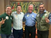 Um candidato ao Senado para dois candidatos ao governo: Collor declara apoio a Davi Davino