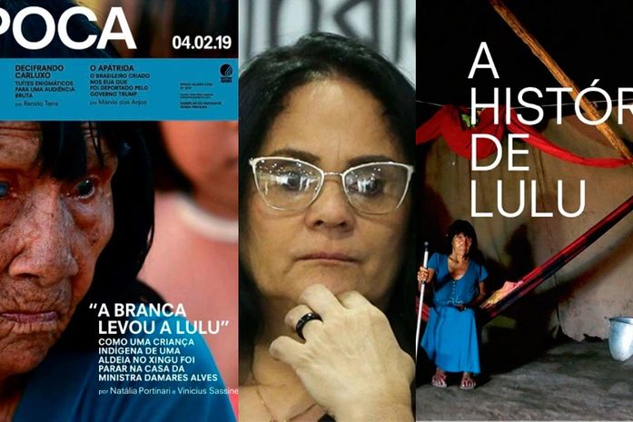 A avó da criança indígena adotada pela ministra Damares diz: Chorei e Lulu estava chorando, quando foi levada embora.