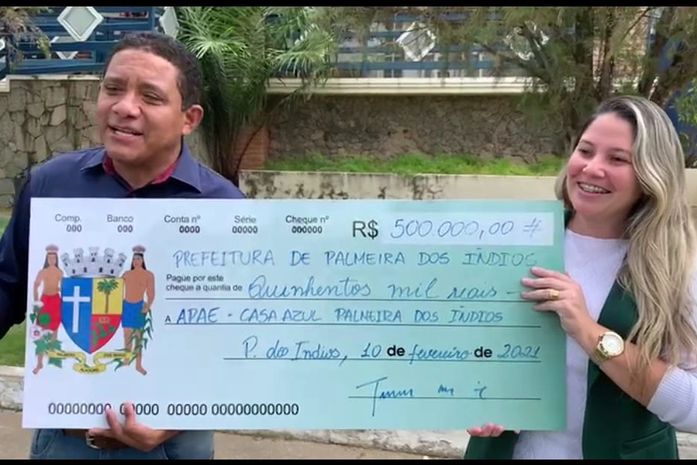 Severino Pessoa envia emenda meio milhão para a Casa Azul/APAE de Palmeira dos Índios