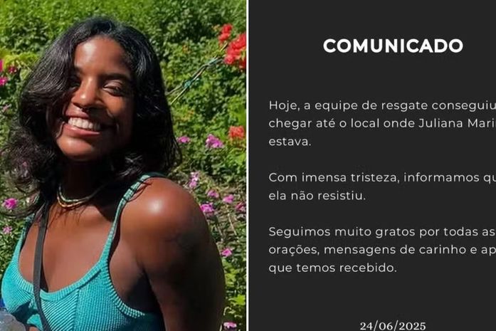 Juliana Marins, brasileira que caiu em trilha de vulcão na Indonésia, é encontrada sem vida, diz família