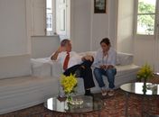 Cumprindo pauta com assessorado, no Museu Palácio Floriano Peixoto