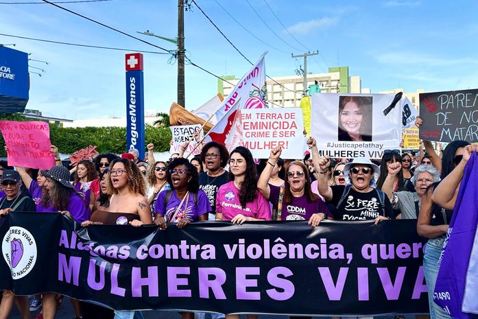 Teca Nelma participa de ato nacional contra feminicídios e exalta força da mulher alagoana na luta por justiça
