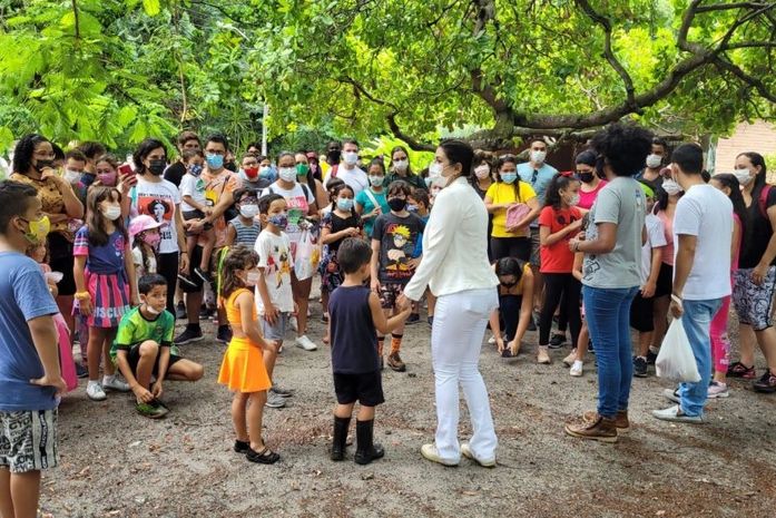 Mais de 250 pessoas participam de programação especial no Parque do Horto