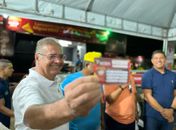 Prefeito George Clemente sorteia prêmios da campanha “Esquenta São Miguel - edição parte alta”