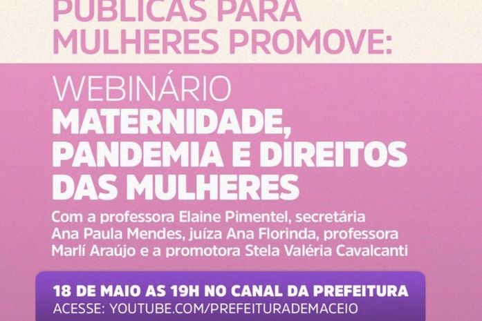 Webinário discute direitos das mulheres na pandemia