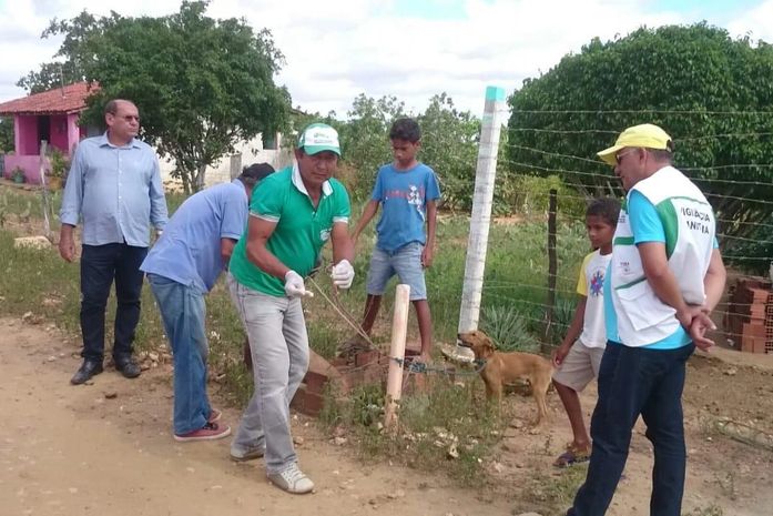 A Secretaria de Saúde de Major Isidoro faz visita a Comunidade de Paraíso
