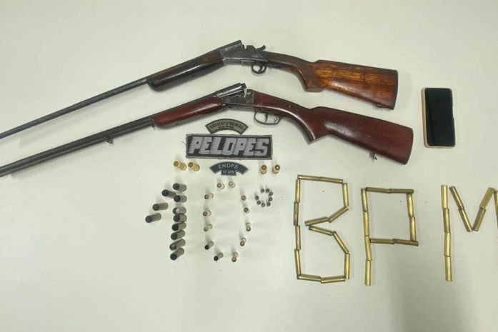 Armas de fogo e drogas são apreendidas pela PM em ações no Agreste
