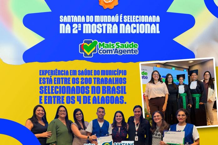 Santana do Mundaú é destaque na 2ª Mostra Nacional Mais Saúde com Agente