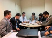 Nivaldo Barbosa Junior, da Chapa 1 e Fernando Falcão, da Chapa 2