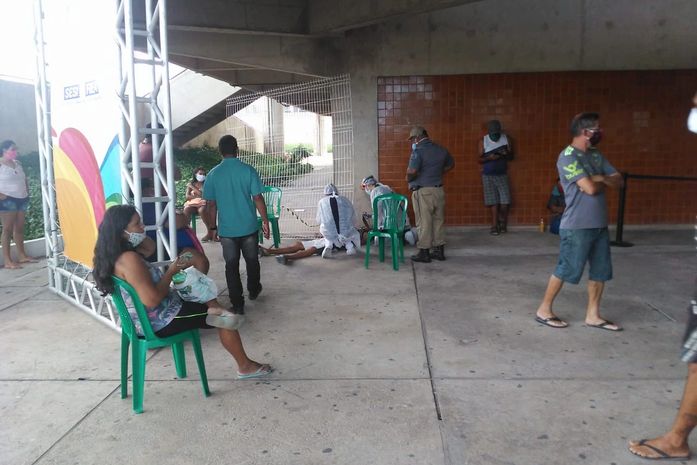 Homem desmaia na Central de Triagem do Trapiche