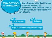 Feira será realizada no dia 12 de outubro, das 8h ás 13h.
