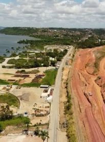 Imagem aérea da região da Mina 18 da Braskem
