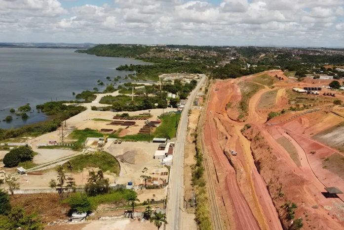 Imagem aérea da região da Mina 18 da Braskem