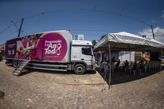 Carreta do Amor: Saúde leva ao Caetés mutirão de citologias e mamografias