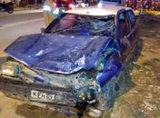 Motorista embriagado provoca acidente e deixa duas pessoas feridas no interior