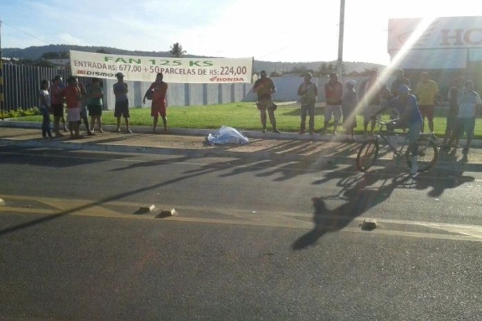 Mulher morreu atropelada