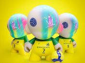 Em parceria com a CBV, artista alagoano cria toy art exclusivo para homenagem à ex-atletas olímpicas do vôlei brasileiro