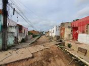 Bairro afetado pela atividade de mineração da Braskem em Maceió