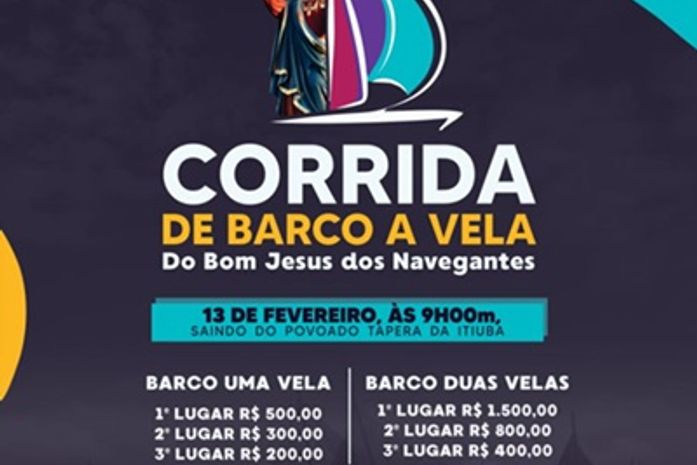 Prefeitura de Porto Real do Colégio promove mais uma edição da Corrida de Barco a Vela de Bom Jesus dos Navegantes